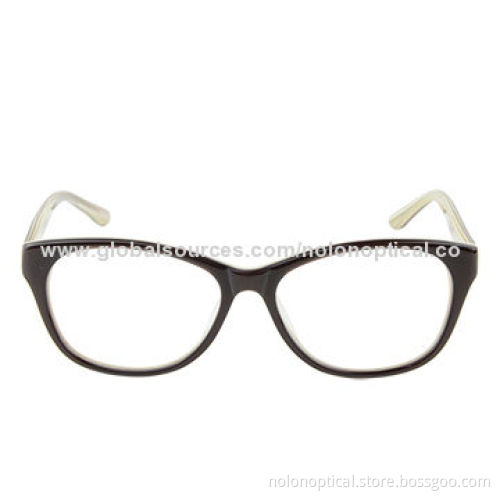 2014 Fashion Two-tone Acetate Eyeglass Frames, Logo Can be Printed